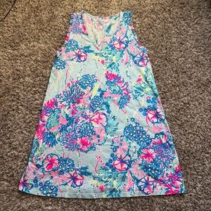 Lilly Pulitzer Beach You To It Aron Dress Size Large 100% Cotton